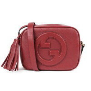 Gucci Blondie Leather Shoulder Bag Red Clutch Crossbody